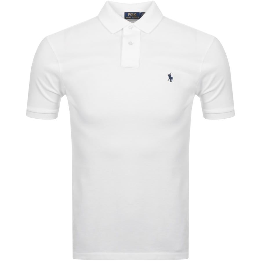 Alternative Image for ProductRalph Lauren Custom Slim Fit Polo T Shirt White1